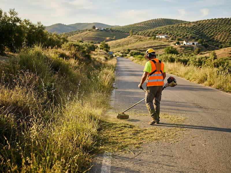 Desbroce de vías públicas y privadas en Málaga