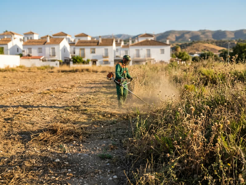 Desbrozamiento de parcelas en Málaga